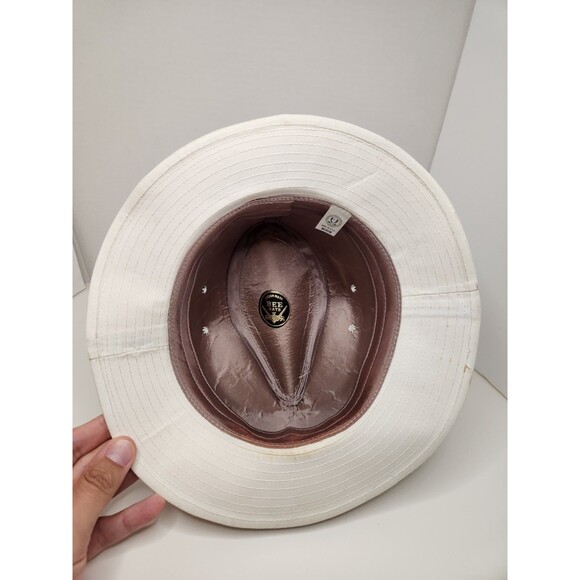 Bee Hats Fedora Men's M‎ White Custom Made In USA - Picture 5 of 7